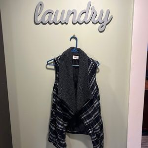 Jolt Blue Plaid Vest